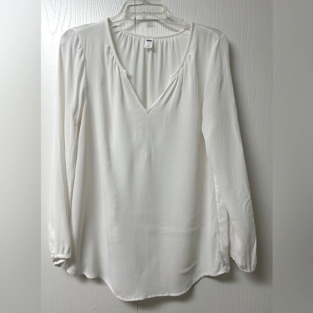 Elegant White Women's Tunic Top